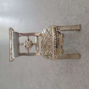 Vintage Godinger Silver Miniature Chair Decor Or Dollhouse